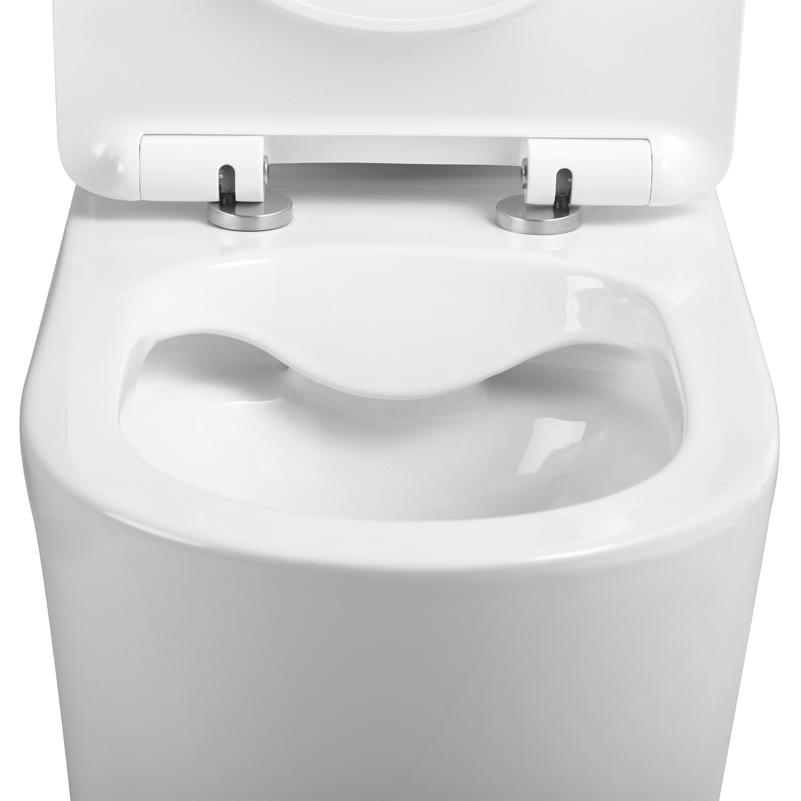 Raised Height Rimless Back to Wall Toilet Suite evekare