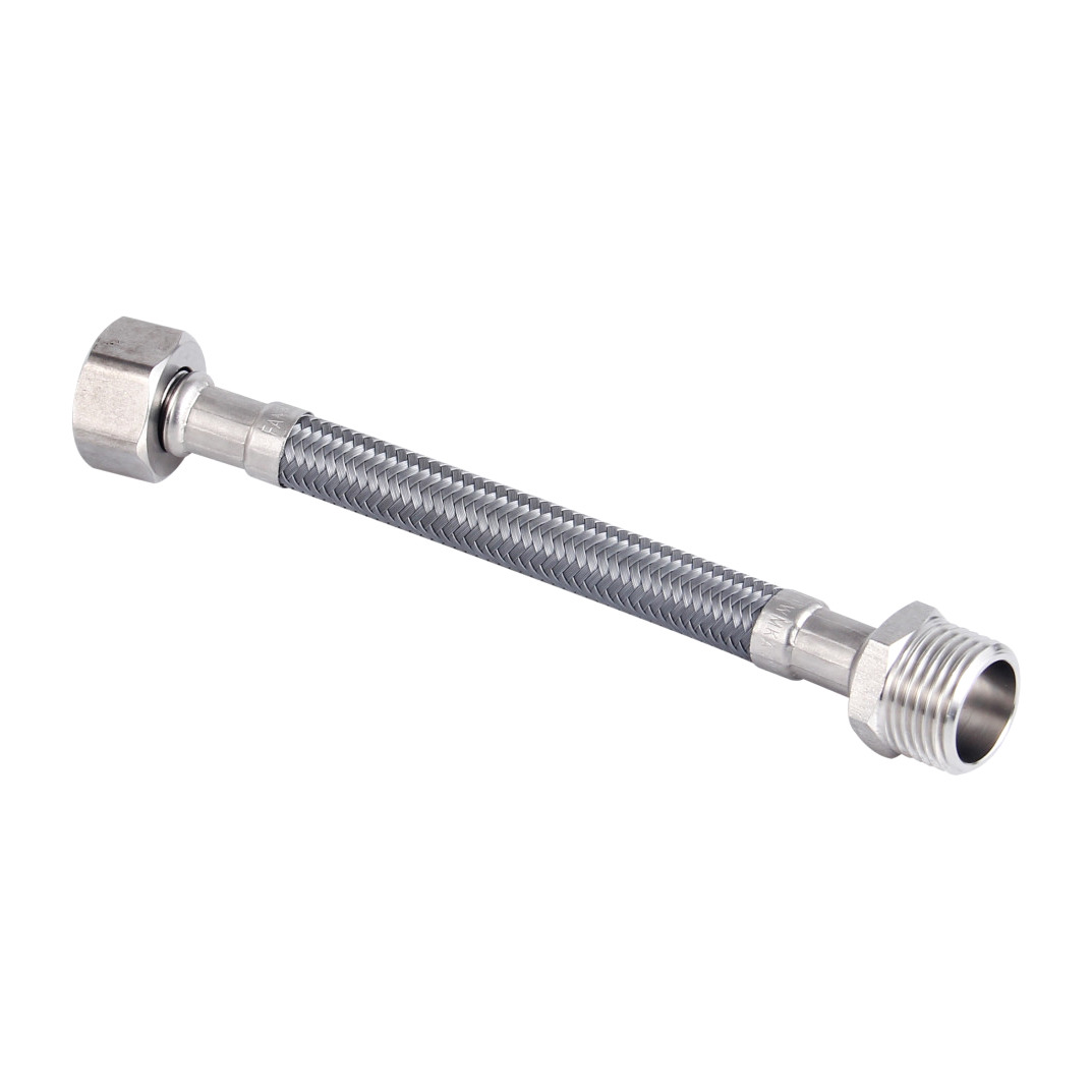 150 mm Grey Premium Stainless Steel Mixer Tap Extension 2 Pack