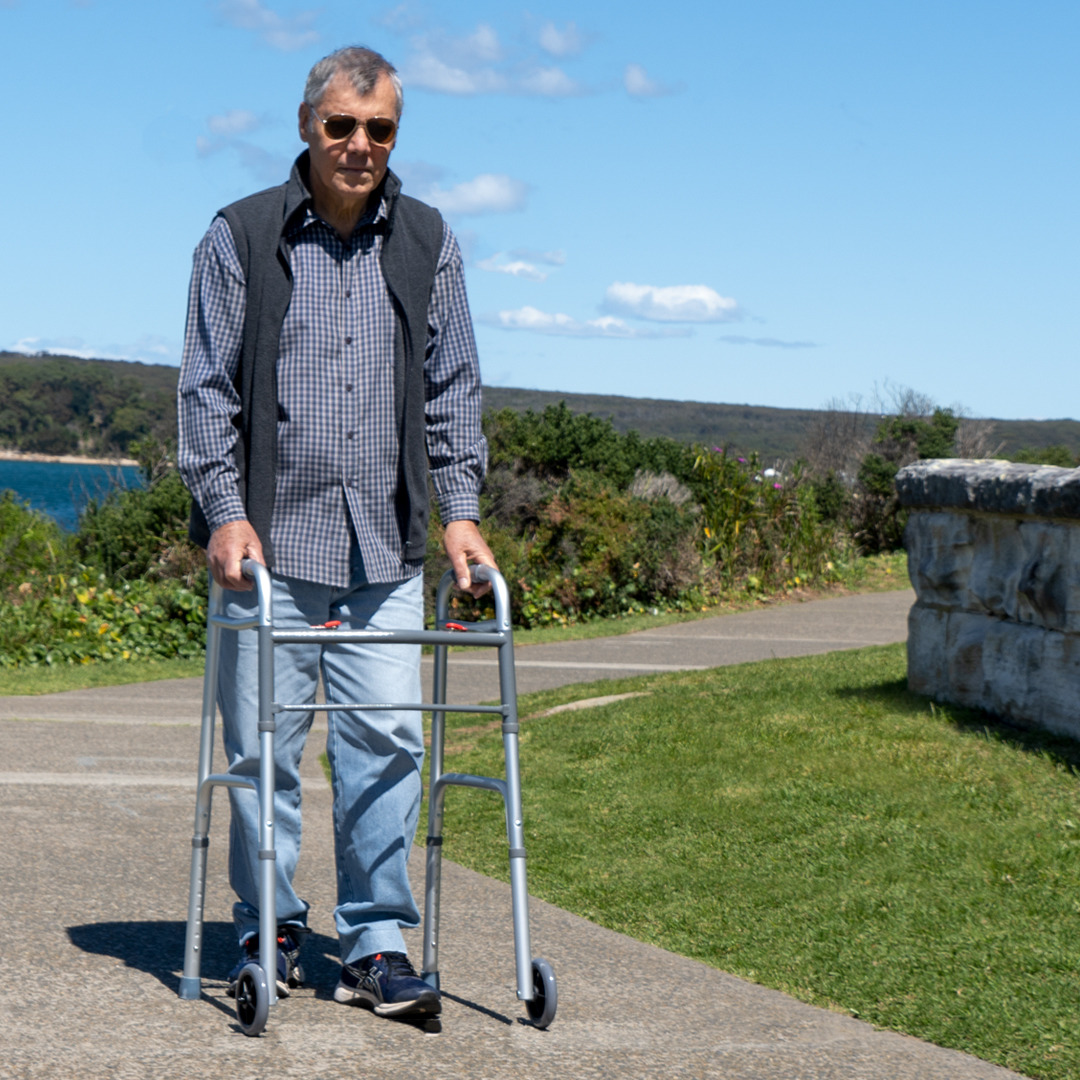 Adult Walker with Wheels and Ski Glides Aluminium evekare