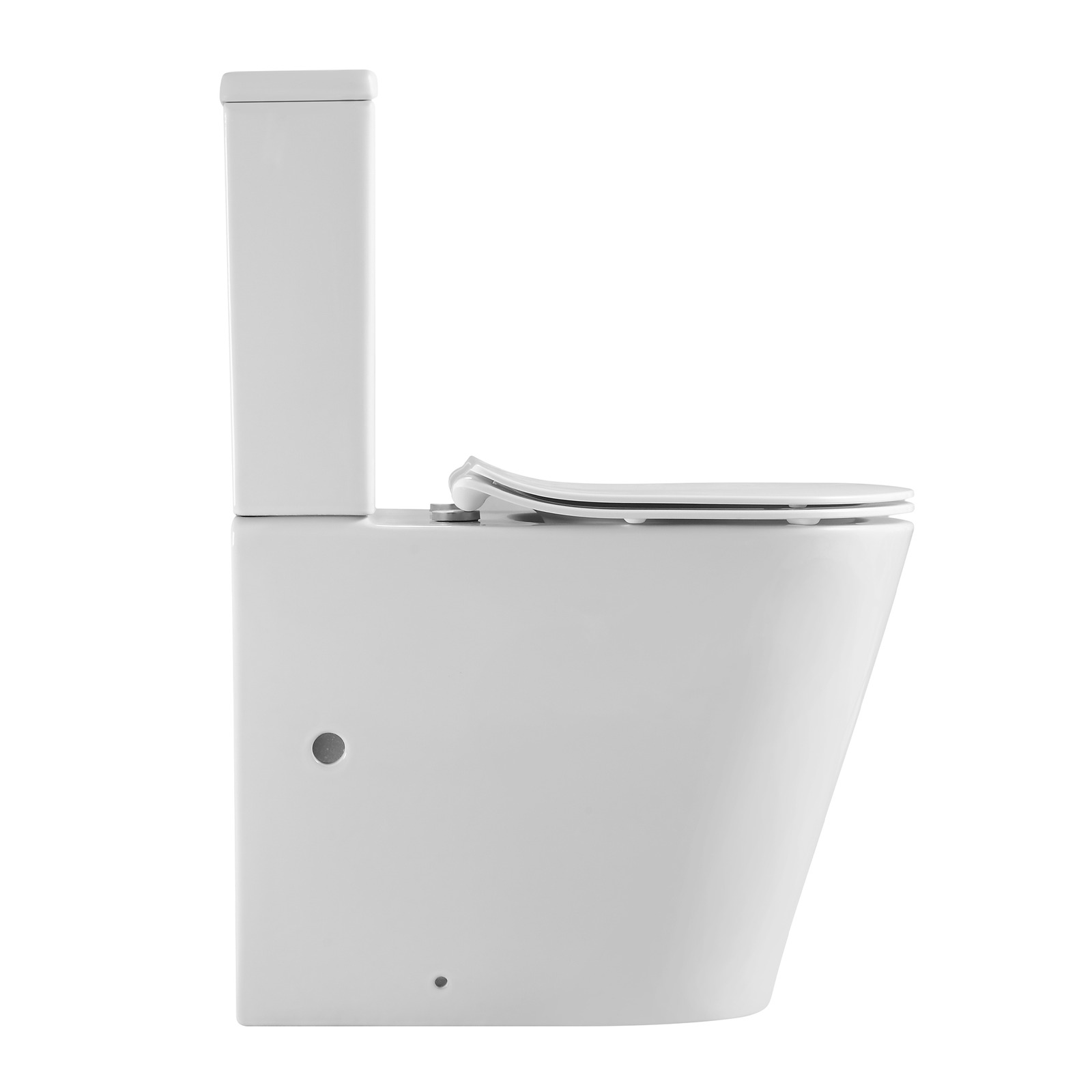 Raised Height Rimless Back to Wall Toilet Suite evekare